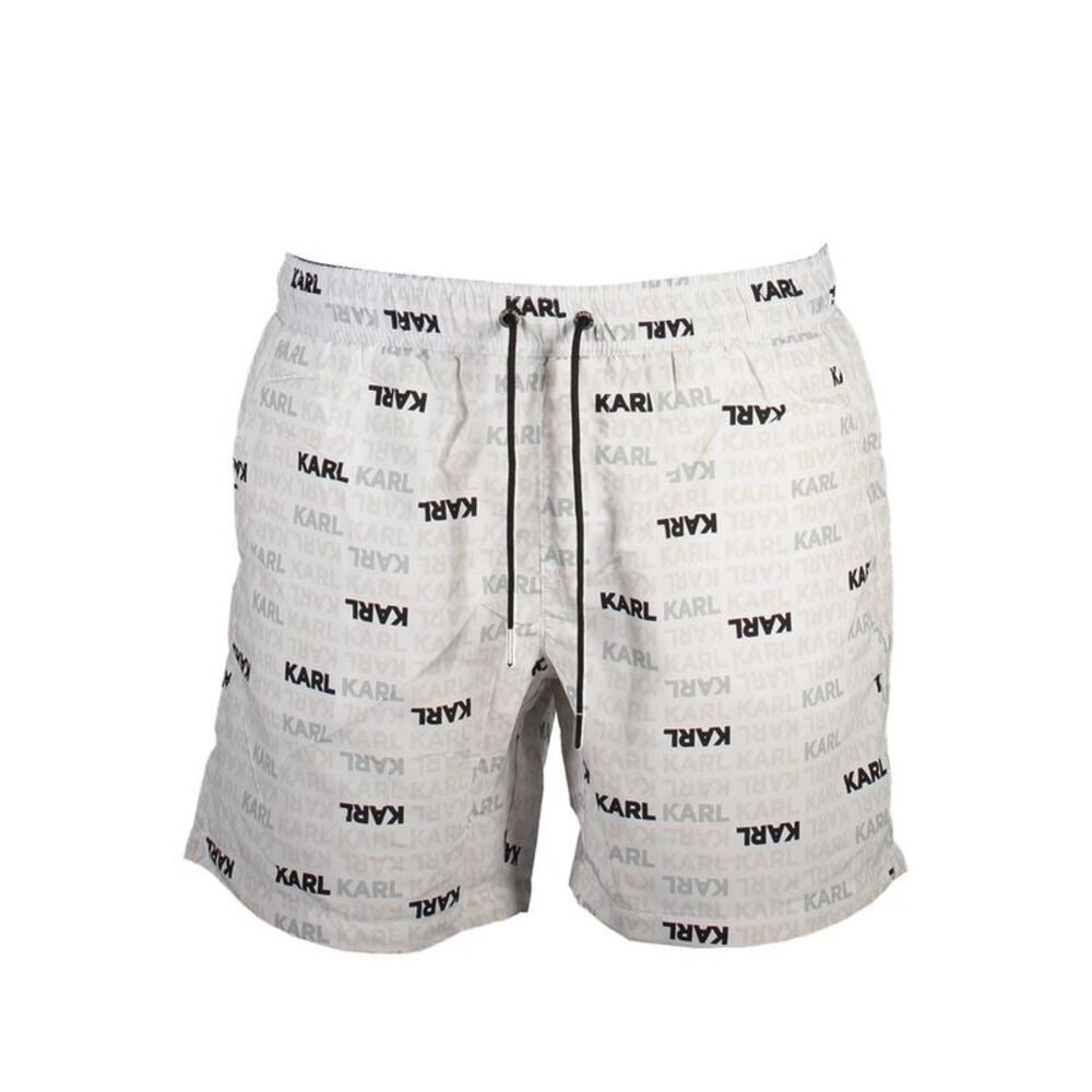 Karl Lagerfeld White Polyester Men's Swim Men's Trunks